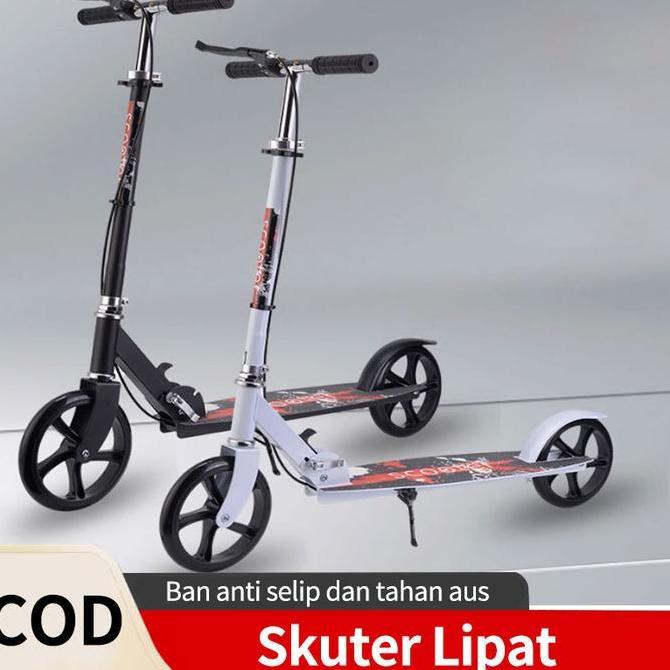 VERNIZCO Scooter Dewasa Skuter - Skuter Dewasa - Terdapat rem tangan dan cakram