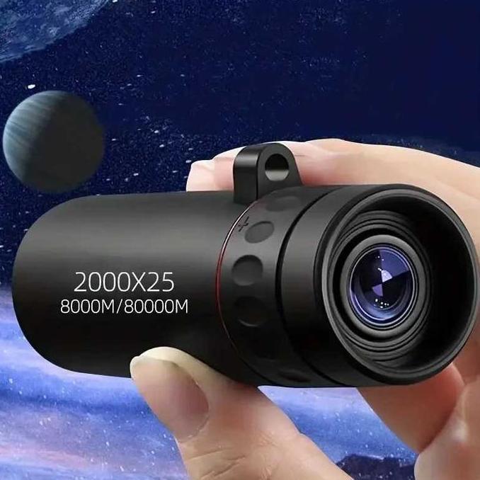 SHIOZENG Teropong Kecil Mini Monokular Portable HD BAK4 FMC 2000x25