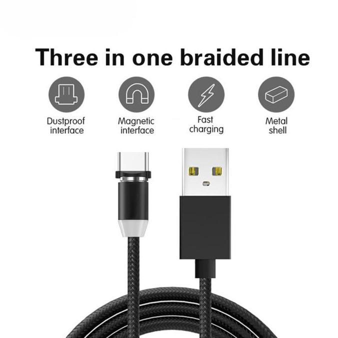 VERNIZCO Kabel Charger Micro USB Magnetic 5V 2.4A