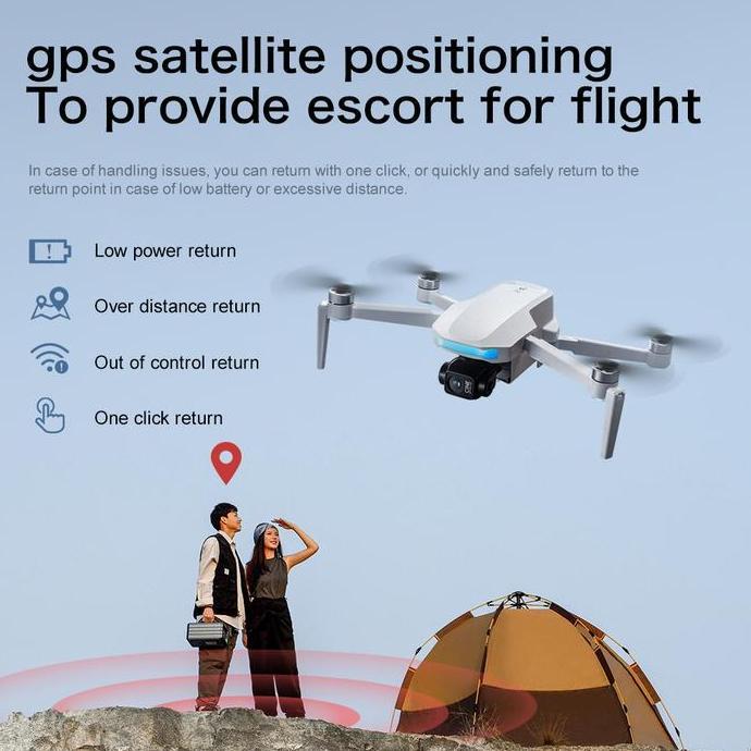 Drone S-X1 Kamera Hd 1080P Gimbal 3-Axis + Eis, Hasil Rekaman Super Stabil