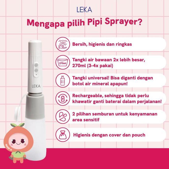 LEKA - SP335 Pipi Sprayer - Bidet Portable Toilet Rechargeable