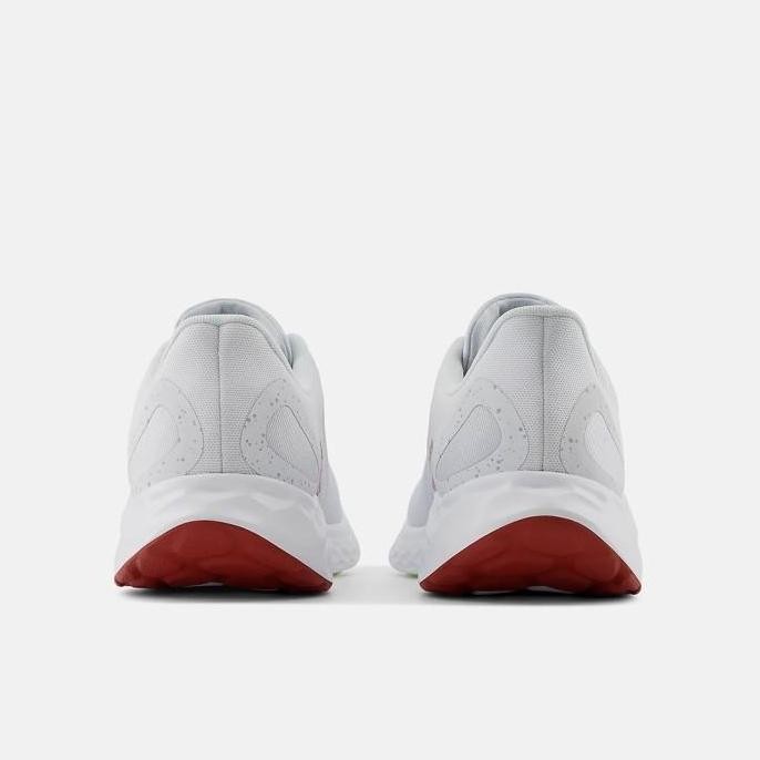 Sepatu Lari Pria New Balance Fresh Foam Arishi V4 Quartz Grey Brick Red Original Mariscy4