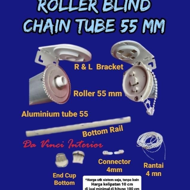 Sistem Only Roller Blind Tanpa Kain