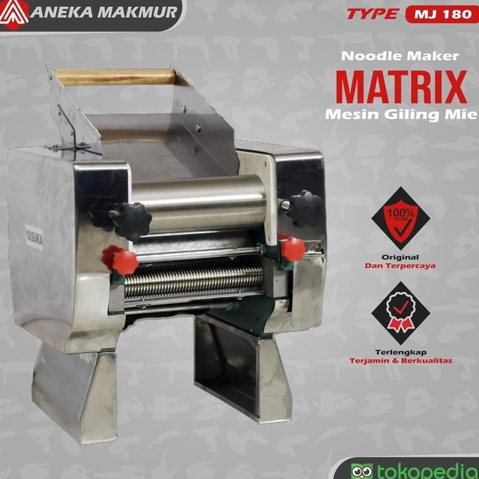Promo Matrix Mesin Giling Mie & Pangsit MJ 180 Noodle Maker Stainless Steel COD