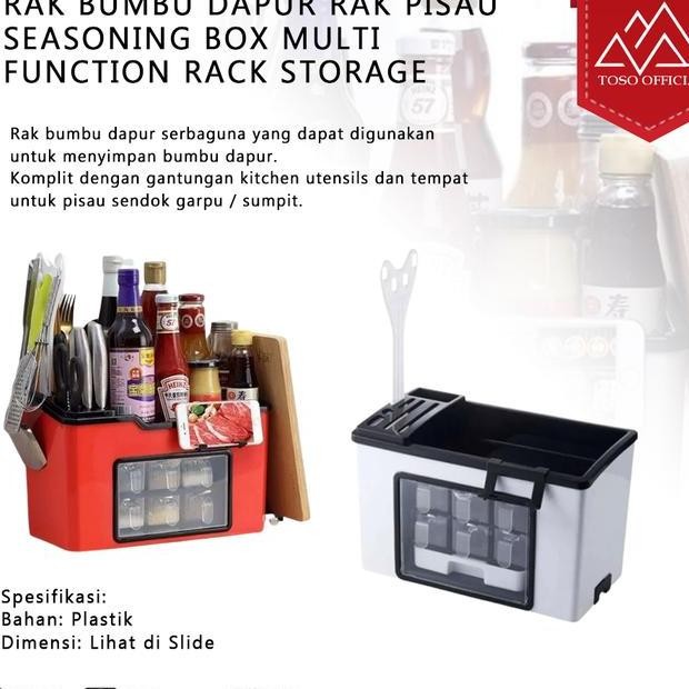 Rak Bumbu Dapur Rak Seasoning Box Multi Function Ra Storage