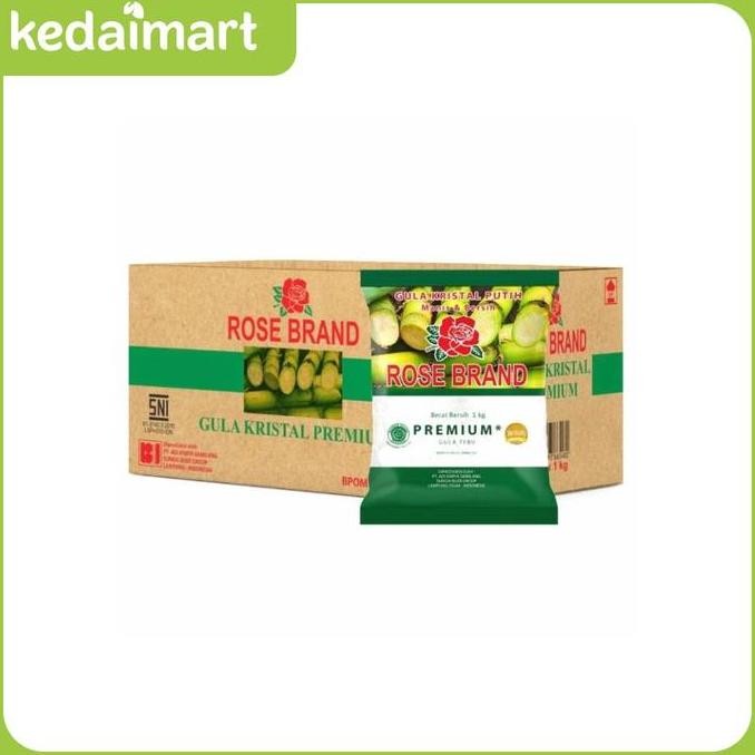 Gula Pasir Rosebrand Premium 1 Kg Dus