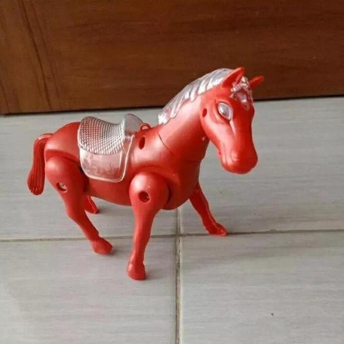 ( BISA COD ) PROMO Mainan Kuda Jalan Musik Lampu Baterai / Mainan Anak Kuda Jalan / Mainan Edukasi A