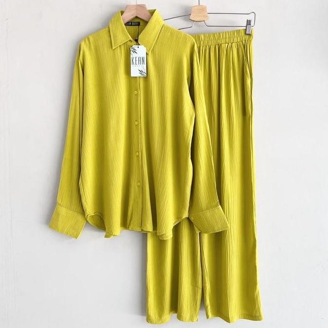 Promo Ameena Set By Kean Outfit Setelan Casual Lembut Wanita Cod