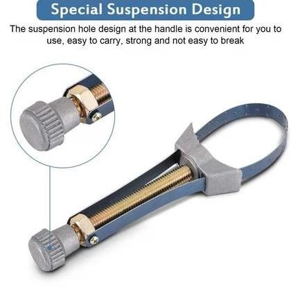 BECQUEREL- Alat Pembuka Kunci Pas Pelepas Filter Oli Mobil Universal Diameter 60mm Ke 120mm Untuk Ho