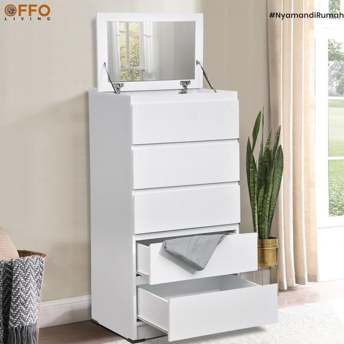 Ebayfash- Offo Living - Drawers Dresser Lily - Meja Rias Drawer Lily - Meja Rias