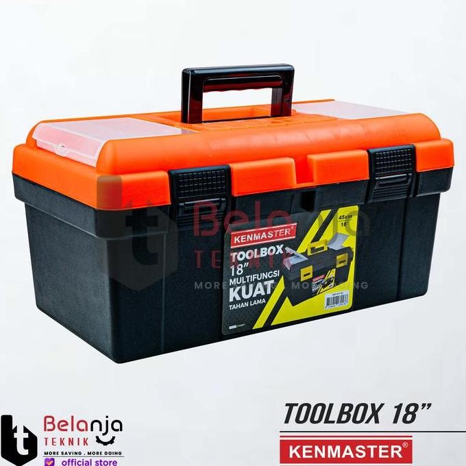 JINICHI- KENMASTER Tool box 18 Inch Tempat Perkakas Toolkit Tool Box 18"