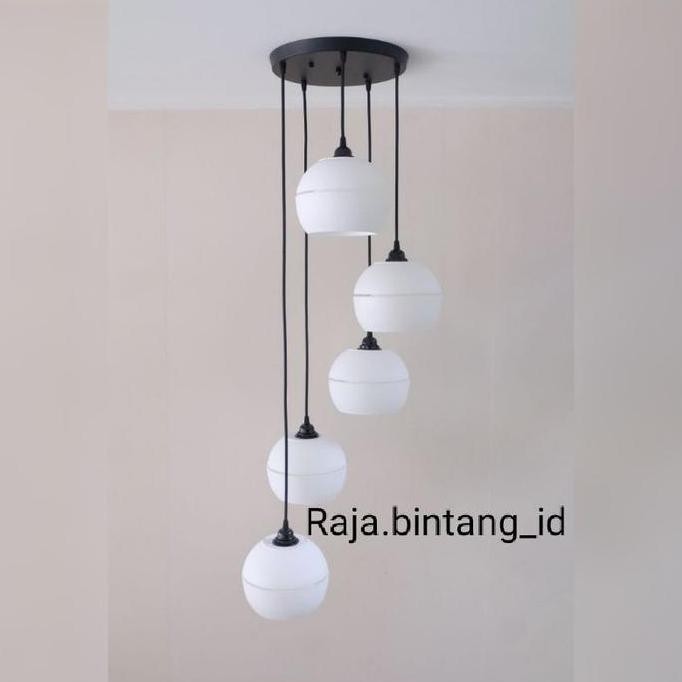 Lampu Gantung Minimalis 5 In Modern Vintage Retro Lampu Hias