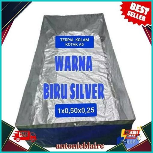 Gercep TERPAL KOLAM IKAN A5 1x0,50x0,25/ kolam kotak/Terpal ikan/Terpal kolam mini/Terpal ikan cupan