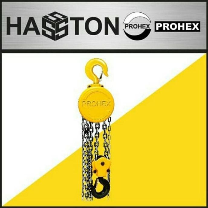 Premium HASSTON Takel 1 Ton x 5 Meter - Chain Block - Chain Hoist 1Tx5MTR Promo