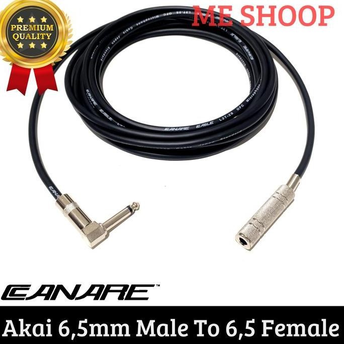 Kabel Extension Jack Akai Mono L 6.5 Male To Jack Akai Mono 6.5 Female
