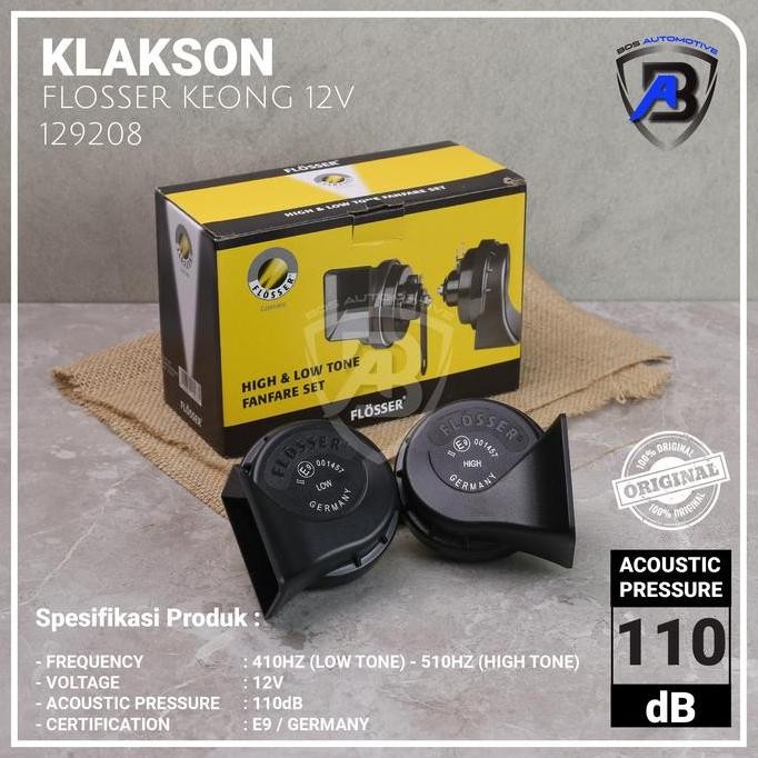 FLOSSER (FER) Klakson BMW Keong Mobil Motor Germany Original