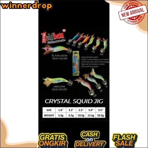 Big Promo SQUID JIG ICHIBAN CRYSTAL