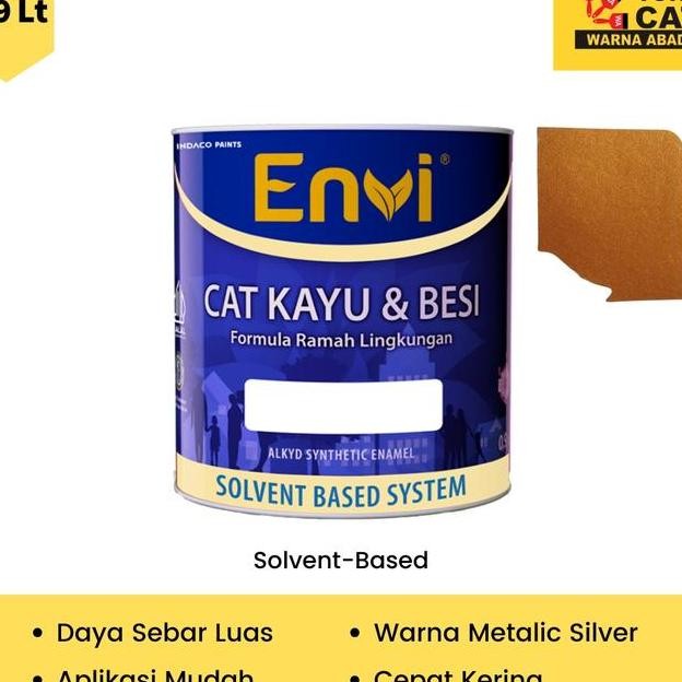 Cat Minyak Envi 09 Liter Warna Emas