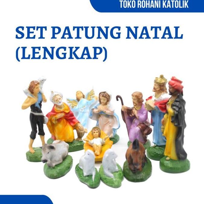 SET PATUNG NATAL 10 CM / DEKORASI PATUNG NATAL / PATUNG YESUS KUN