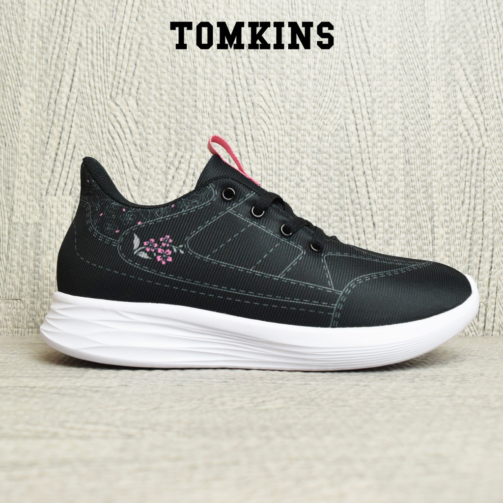 TOMKINS Nezha  - Hitam Merah Muda Sepatu Wanita