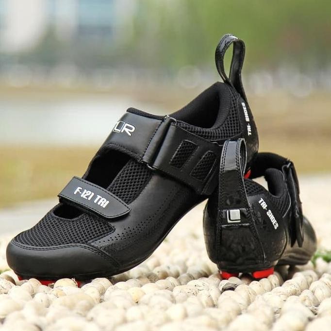 // Sepatu FLR F-121 Triathlon Shoes - Black //