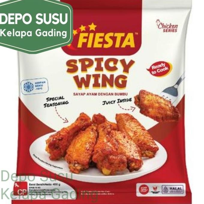 Fiesta Chicken Nugget 400gr / 500gr All Varian Naget Paha Ayam Spicy Wing Karage Karaage Crispy Bubb