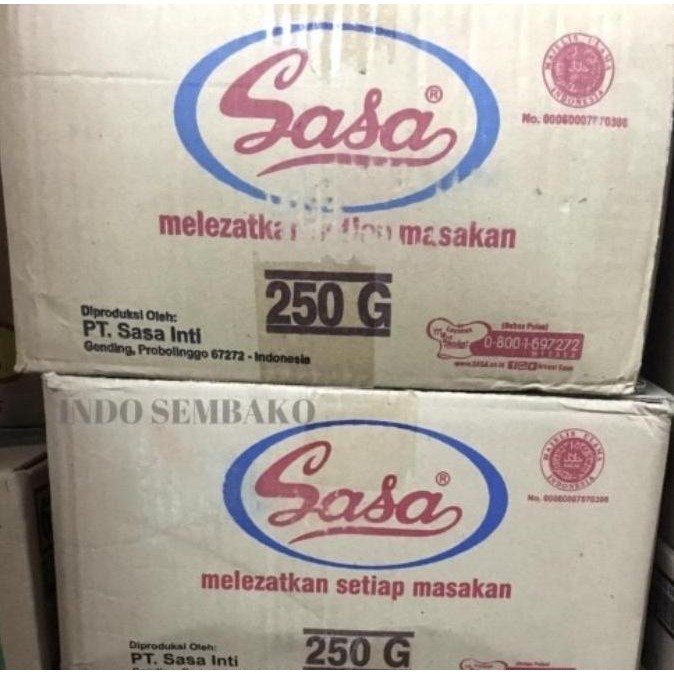 Sasa 48 bungkus x 250g dus / Sasa Penyedap Rasa 250g / Micin Sasa 250g