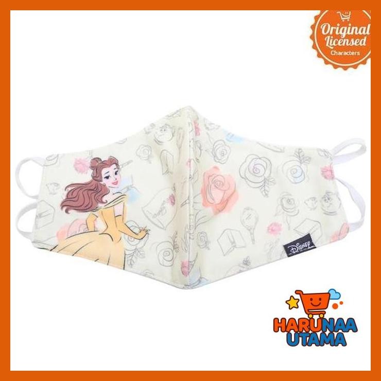 CHARACTER LAND - MASKER DEWASA DISNEY PRINCESS BELLE HIJAB (IBU ANAK BAYI)