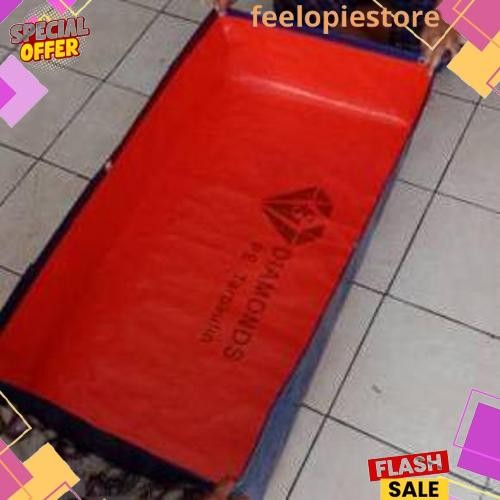 Gercep TERPAL KOLAM IKAN  A15 1x0,50x0,25/TERPAL KOLAM KOTAK ikan kecil/Terpal kotak mini tebal/Terp