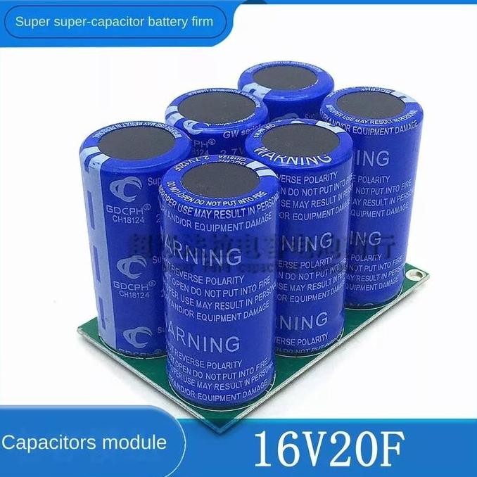 Promo Super capasitor 16v 20 farad, 6pcs/set 2.7V 120F Super Farad Capacitor COD