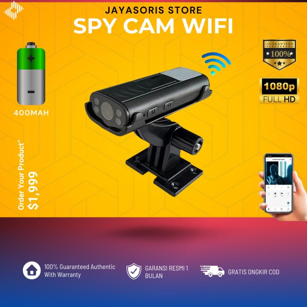 KAMERA MINI SPY CAM CAMERA PENGINTAI CCTV MINI SPY CAMERA WIFI HIDDEN CAMERA KECIL MINI CAMERA JS09 