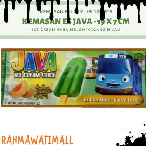 Terlaris Perlengkapan Es Krim Java Plastik Kemasan Es Krim Stick 100 Lembar Bungkus Ice Cream Stick