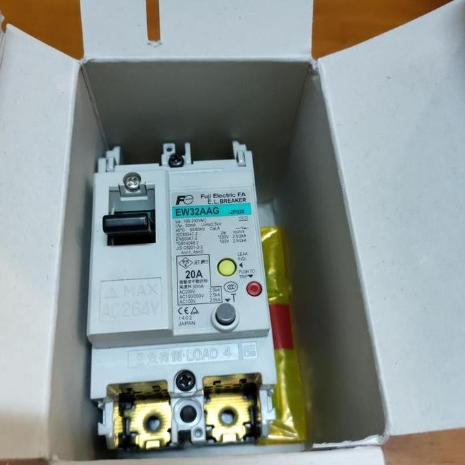 Promo ELCB FUJI EW32AAG EW 32 AAG 2POLE 10-30A 30MA 2,5KA FUJI ELECTRIC COD