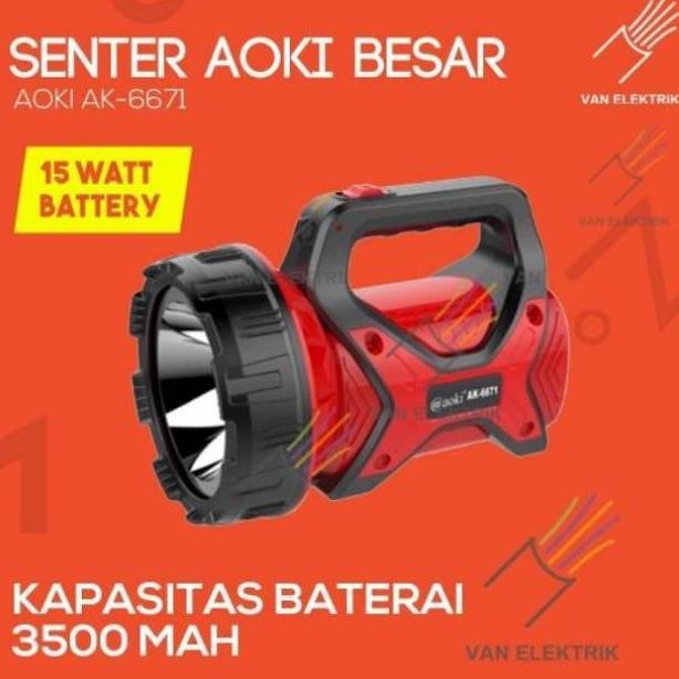 Senter aoki besar Aoki AK-6671 Senter