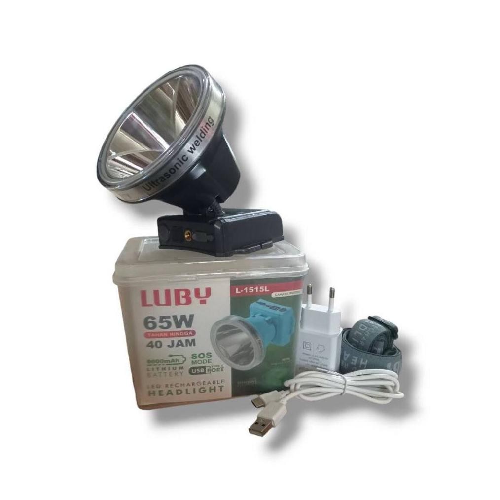 Senter Kepala/ Headlamp Luby  50 Watt / 60 Watt / 65 Watt / 80 Watt Senter Kepala LUBY 50 - 80 Watt 
