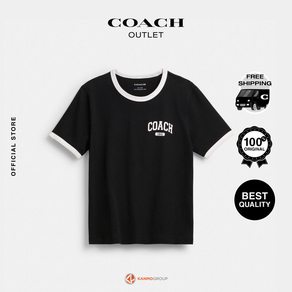 Coach Sporty Logo Classic 70s Tee - Kaos Wanita