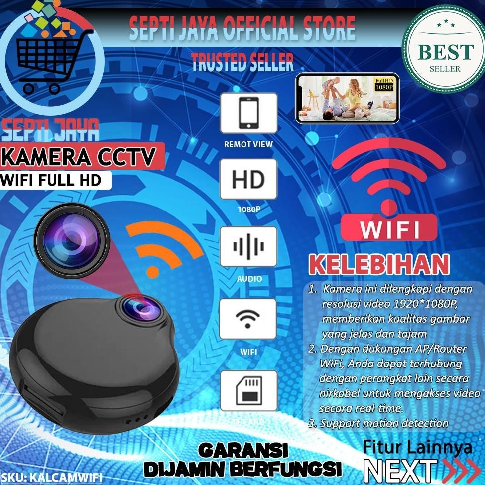 Kamera Liontin Hidden Mini Camera WiFi Cam Gantungan Kalung Ultra Kecil Full HD 1080P Camcorder Pere
