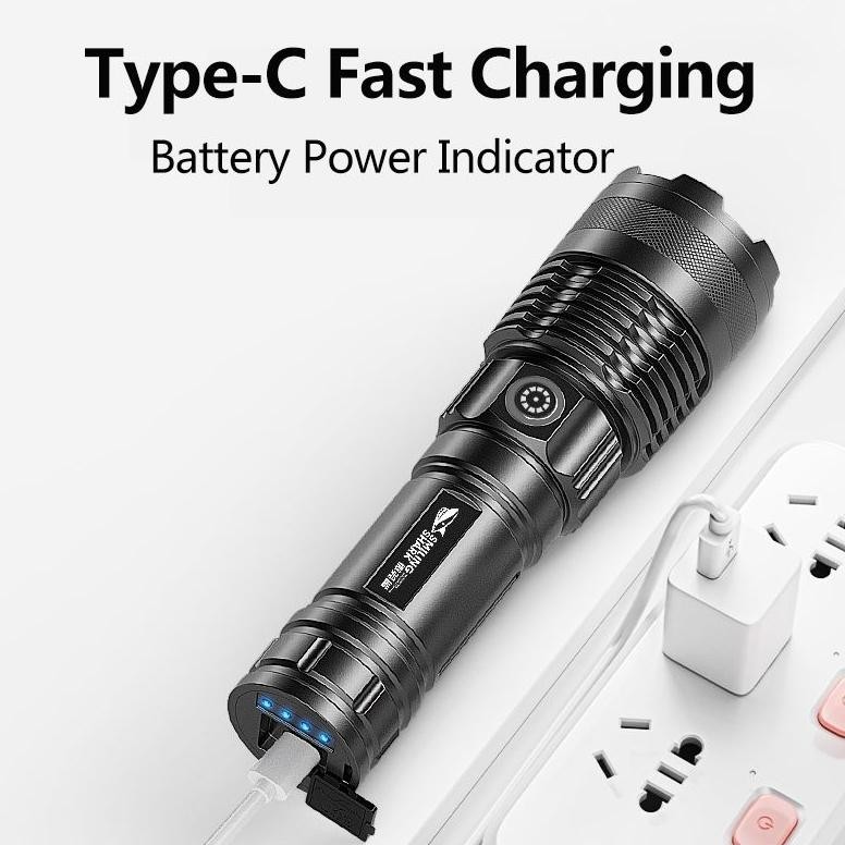 SENTER LED SMILING SHARK SD-5229 M60 ZOOM Senter