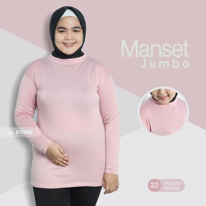 DR42>> Baju Manset Spandek Standar dan Jumbo Fit Dalaman Kebaya Muslim Nyaman Panjang