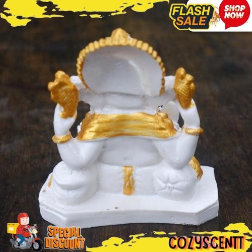 Paling Murah Patung Ganesha ceper 12 cm - Ganesha Resin - Patung Ganesa - Miniatur Ganesha - Ganesa 