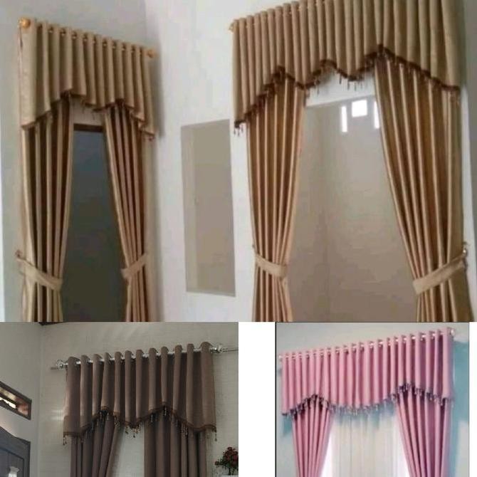 Gorden jendela poni Hordeng blackout Poni atas pintu  Curtain minimalis