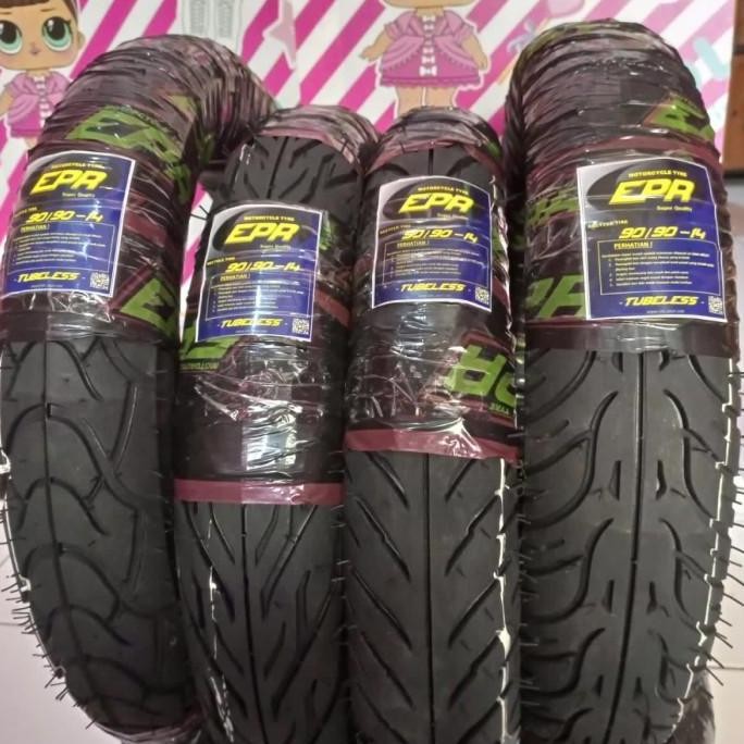 paket 1 pasang ban tubles/non tubles motor matic ring 14 FREE PENTIL 