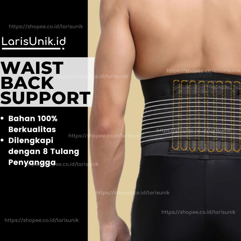 Sabuk Lumbal Lumbar HNP Penyangga Perut Pinggang Pakaian Korset Corset Penyangga Penegak Waist Back 