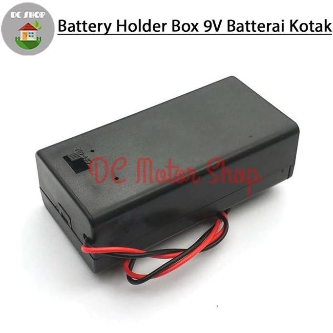 Kotak Baterai 9V Tutup Tempat Baterai Kotak 9V Battery Holder Box Case