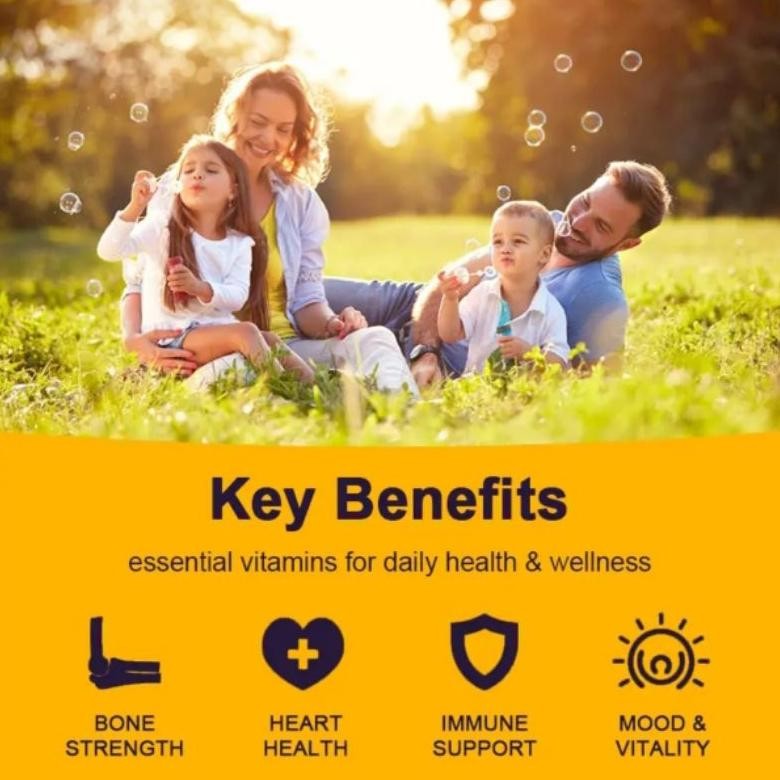 Alliwise Usa Vit D3 5000 Iu + K2 125 Mcg - 120 Kapsul Vitamin D3K2 5000Iu Original