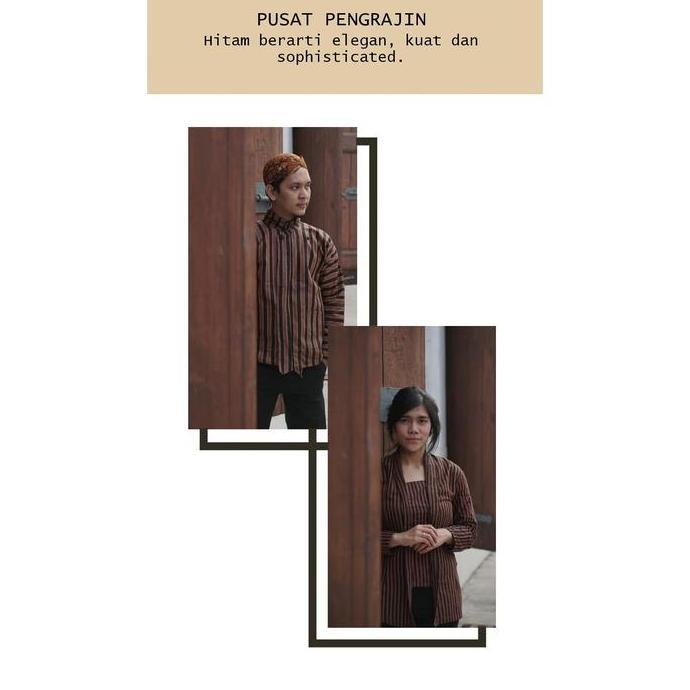 Baju Surjan Lurik Tenun Pria Jawa