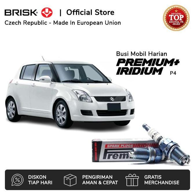 Busi Mobil Suzuki Swift Old Brisk Premium Iridium P4 Ready