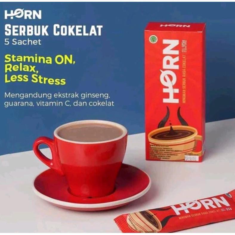 Minuman Cokelat Horn dr. Boyke 1 kotak isi 5 sachet untuk stamina pria, Halal, Bpom