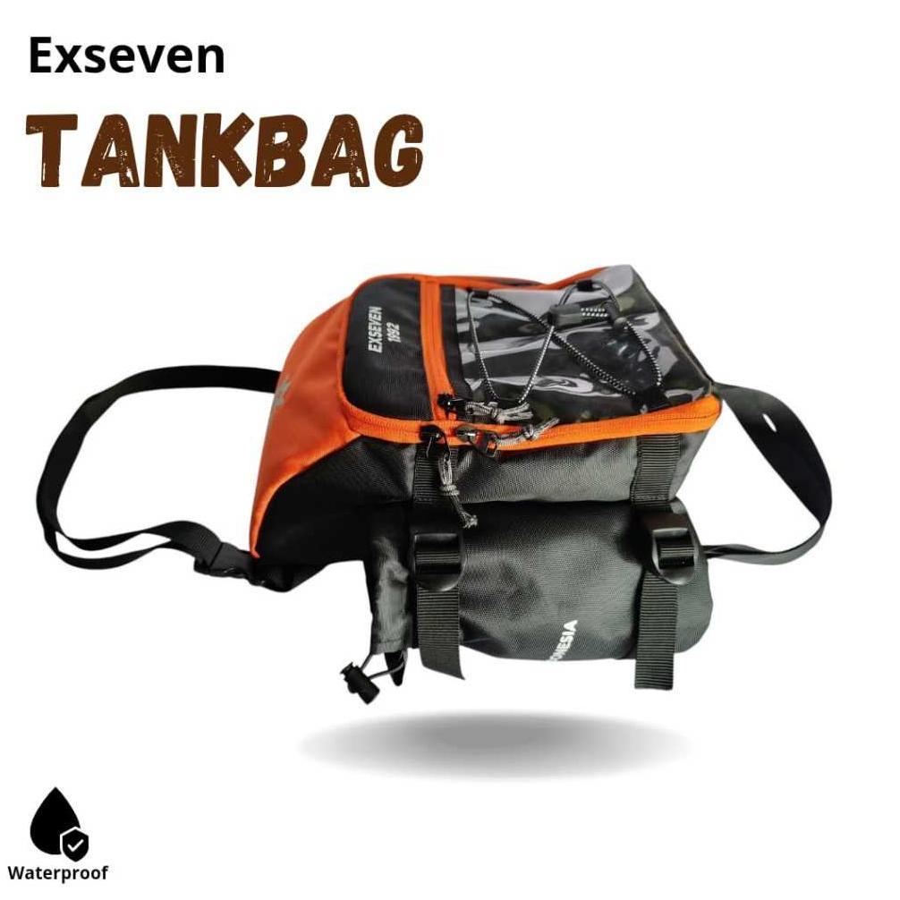 TAS TANGKI MOTOR TRAIL UNIVERSAL KLX CRF EXSEVEN1992 TANKBAG CROSS Aksesoris motor