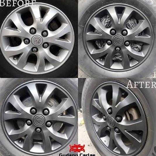 Paint Rubber CARLAS C4 Hitam Doff Matte Black Cat Velg Mobil Motor